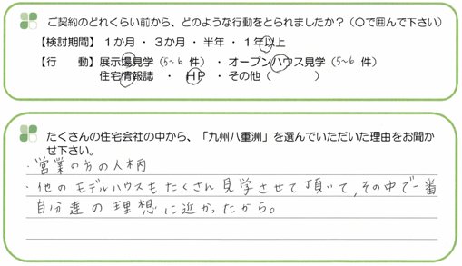 ジョイナス白水大池『こだちの丘』　Ｋ様